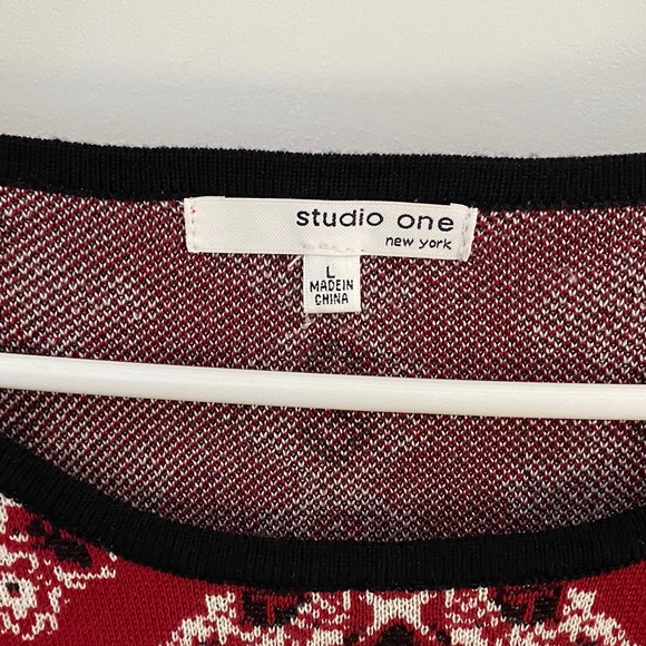 Studio One New York Sweater Dress Sz. L - Picture 2 of 4